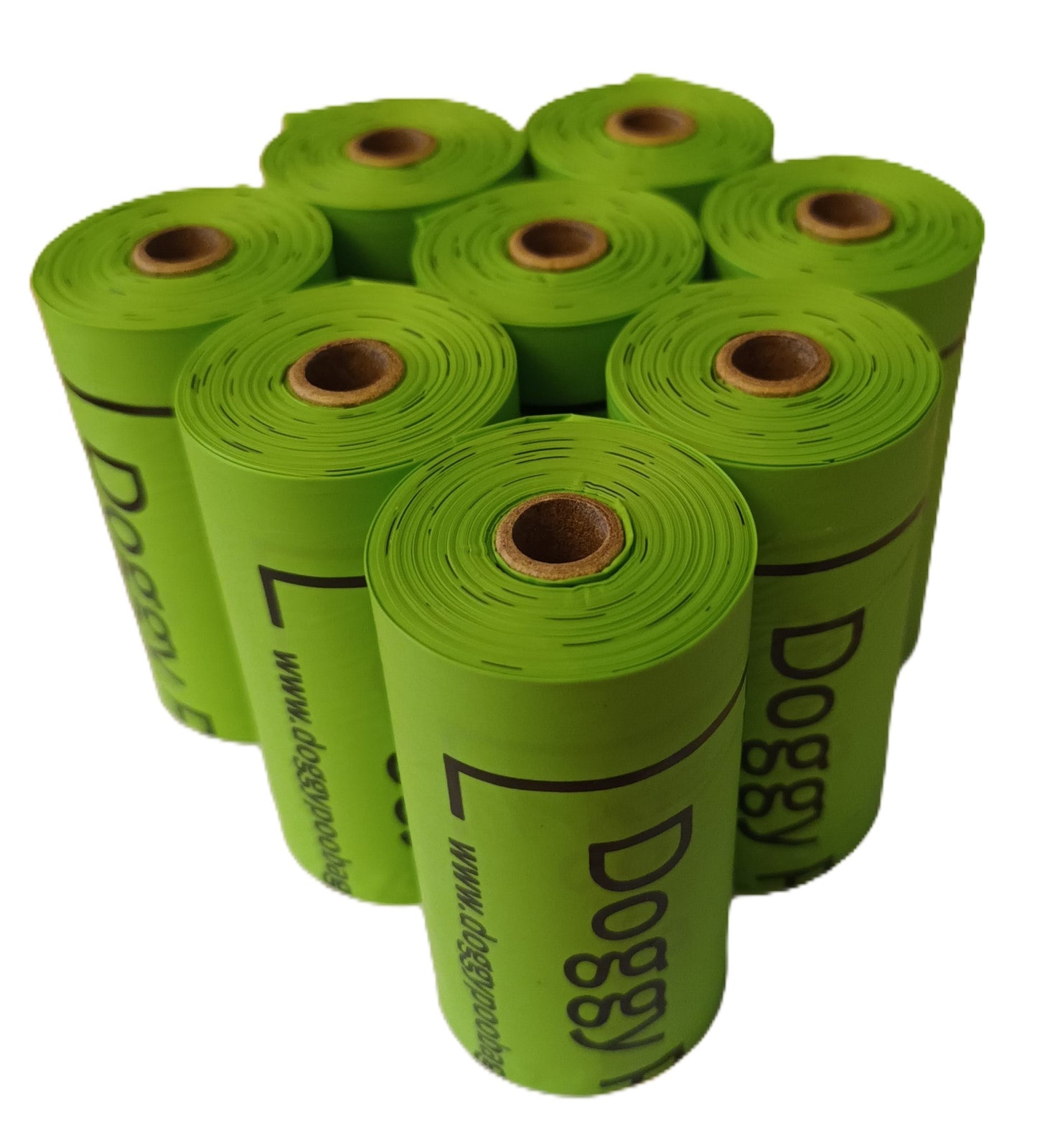 Doggy Poo Bags, Premium Home Compostable Dog Poop Bags | Biodegradable Dog Waste Bags | 8 Rolls/120 Bags (No box), Cornstarch-Based