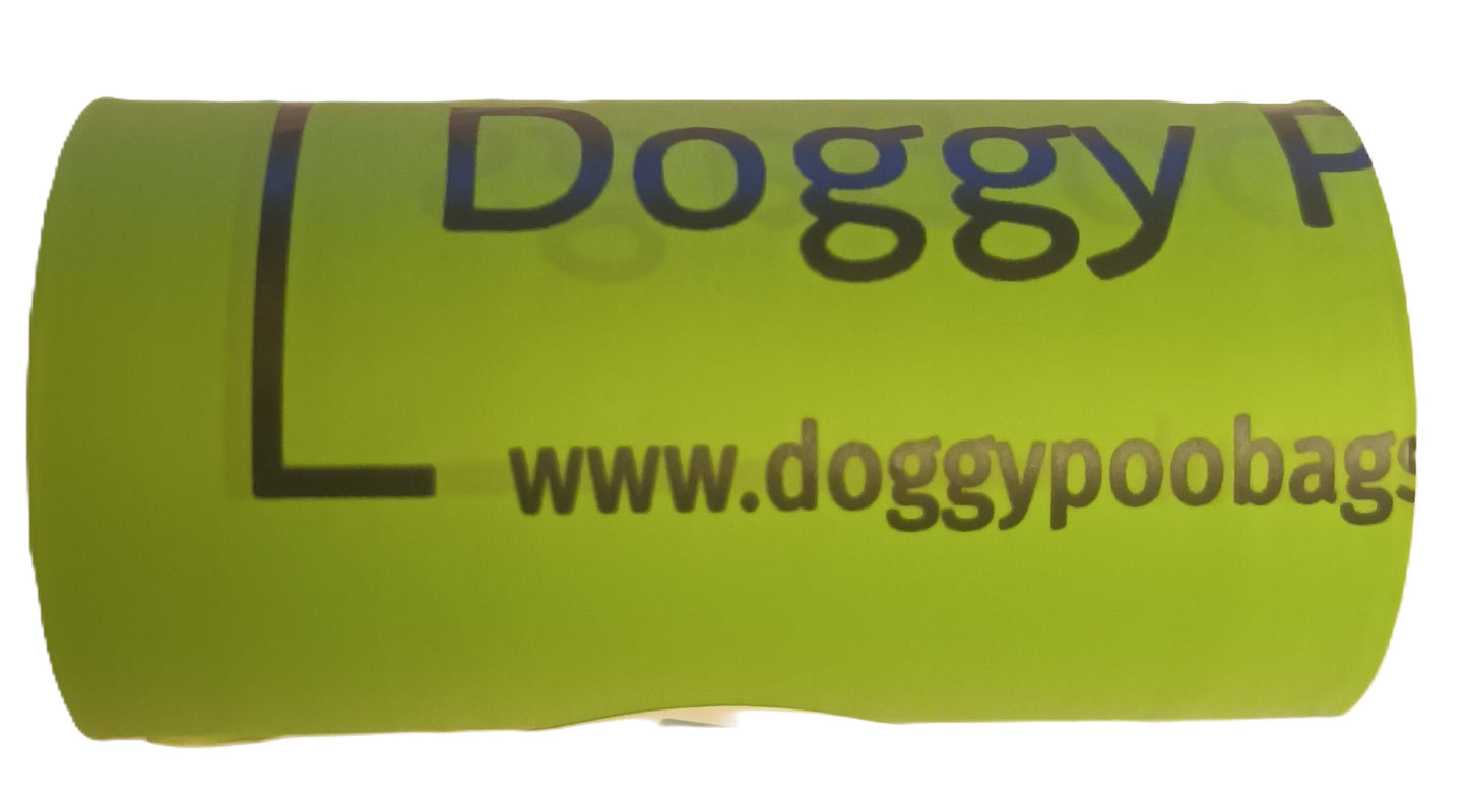 Doggy Poo Bags, Premium Home Compostable Dog Poop Bags | Biodegradable Dog Waste Bags | 15 Rolls/225 Bags, Cornstarch-Based | No Cardboard Packaging