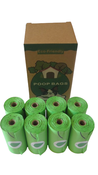 Eco-Friendly Dog Poop Bags (120 Count) | Compostable, Biodegradable, Cornstarch-Based