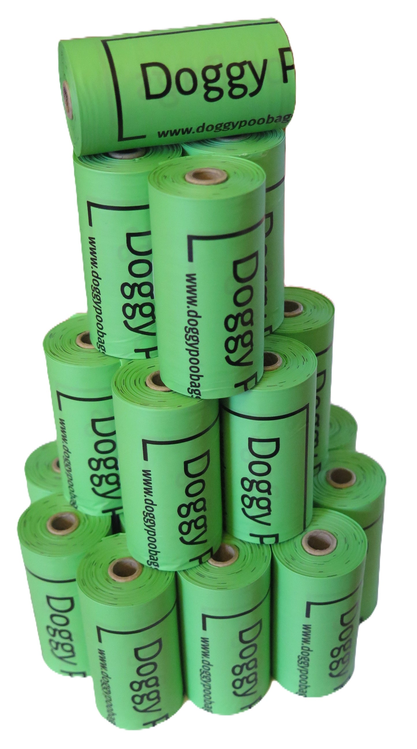 Doggy Poo Bags, Premium Home Compostable Dog Poop Bags | Biodegradable Dog Waste Bags | 20 Rolls/300 Bags, Cornstarch-Based | No Cardboard Packaging | Delivery fits through a standard letterbox