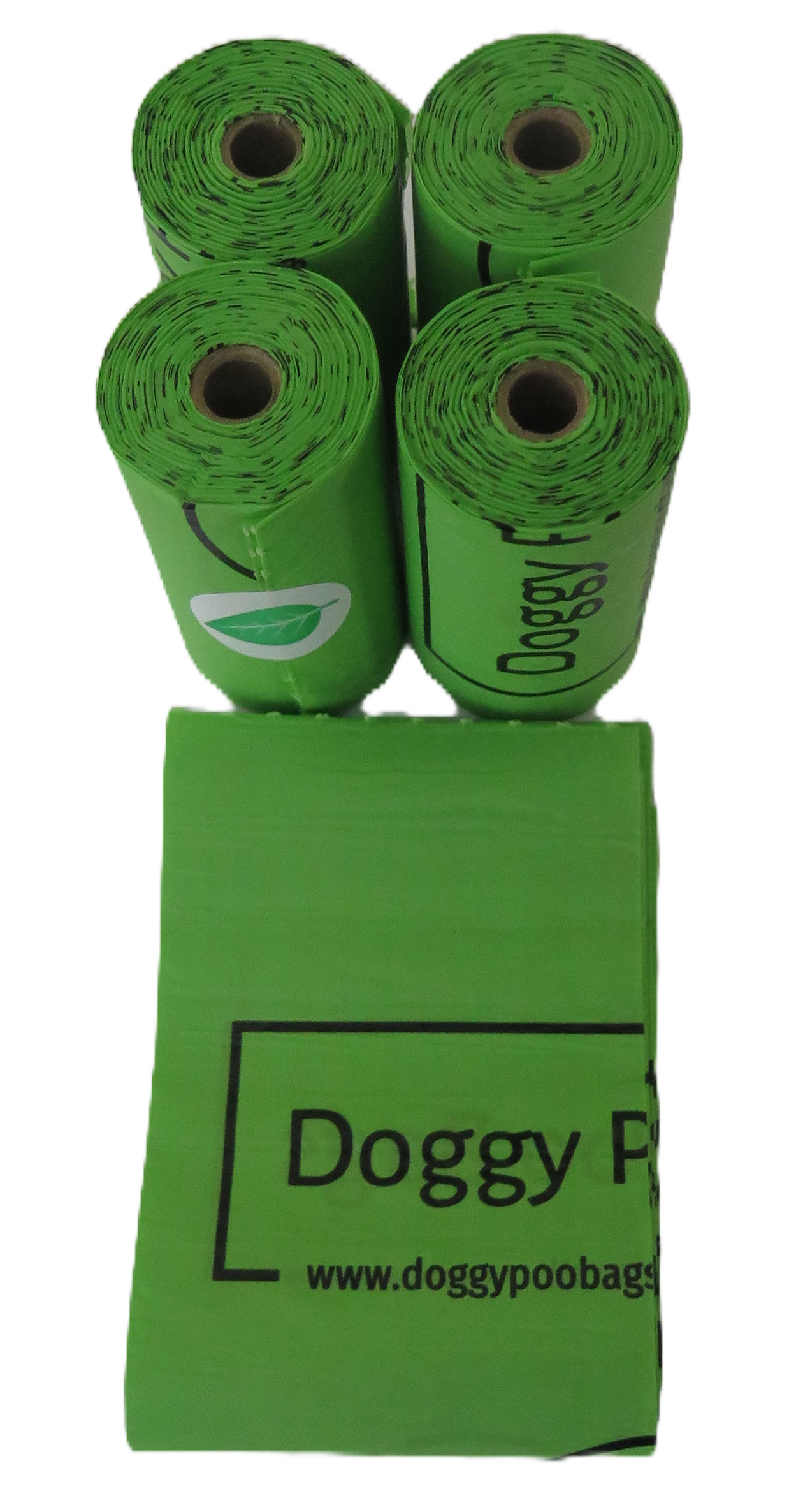 Doggy Poo Bags, Premium Home Compostable Dog Poop Bags | 60 Bags/4 Rolls | Biodegradable Dog Waste Bags | Cornstarch-Based Dog Poo Bags | Free UK Delivery, fits in letterbox