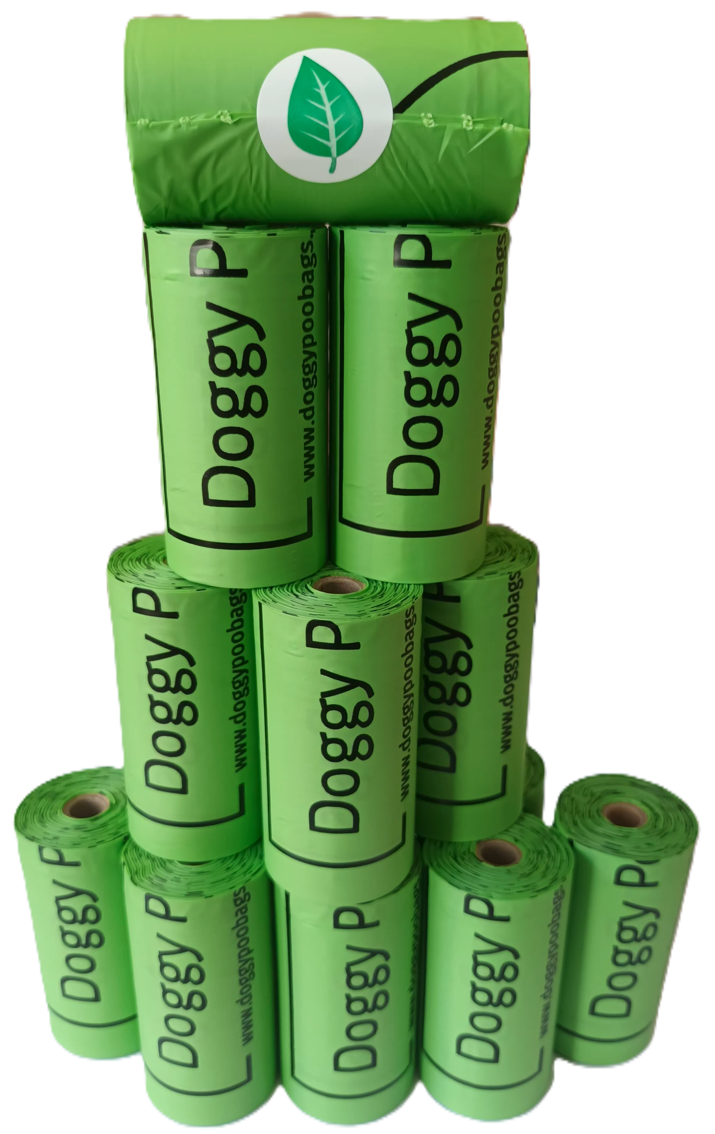 Doggy Poo Bags, Premium Home Compostable Dog Poop Bags | Biodegradable Dog Waste Bags | 15 Rolls/225 Bags, Cornstarch-Based | No Cardboard Packaging