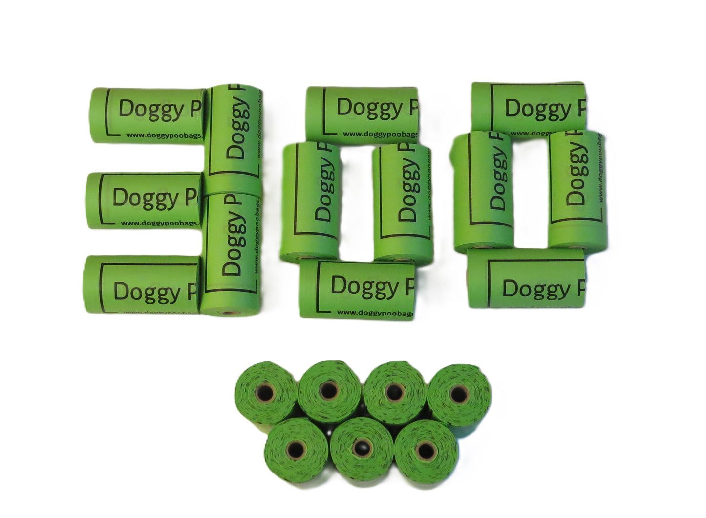 Doggy Poo Bags, Premium Home Compostable Dog Poop Bags | Biodegradable Dog Waste Bags | 20 Rolls/300 Bags, Cornstarch-Based | No Cardboard Packaging | Delivery fits through a standard letterbox
