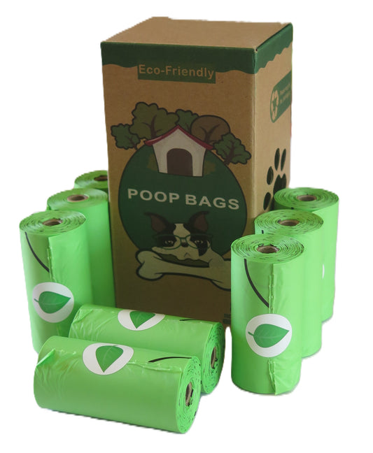 Eco-Friendly Dog Poop Bags (120 Count) | Compostable, Biodegradable, Cornstarch-Based