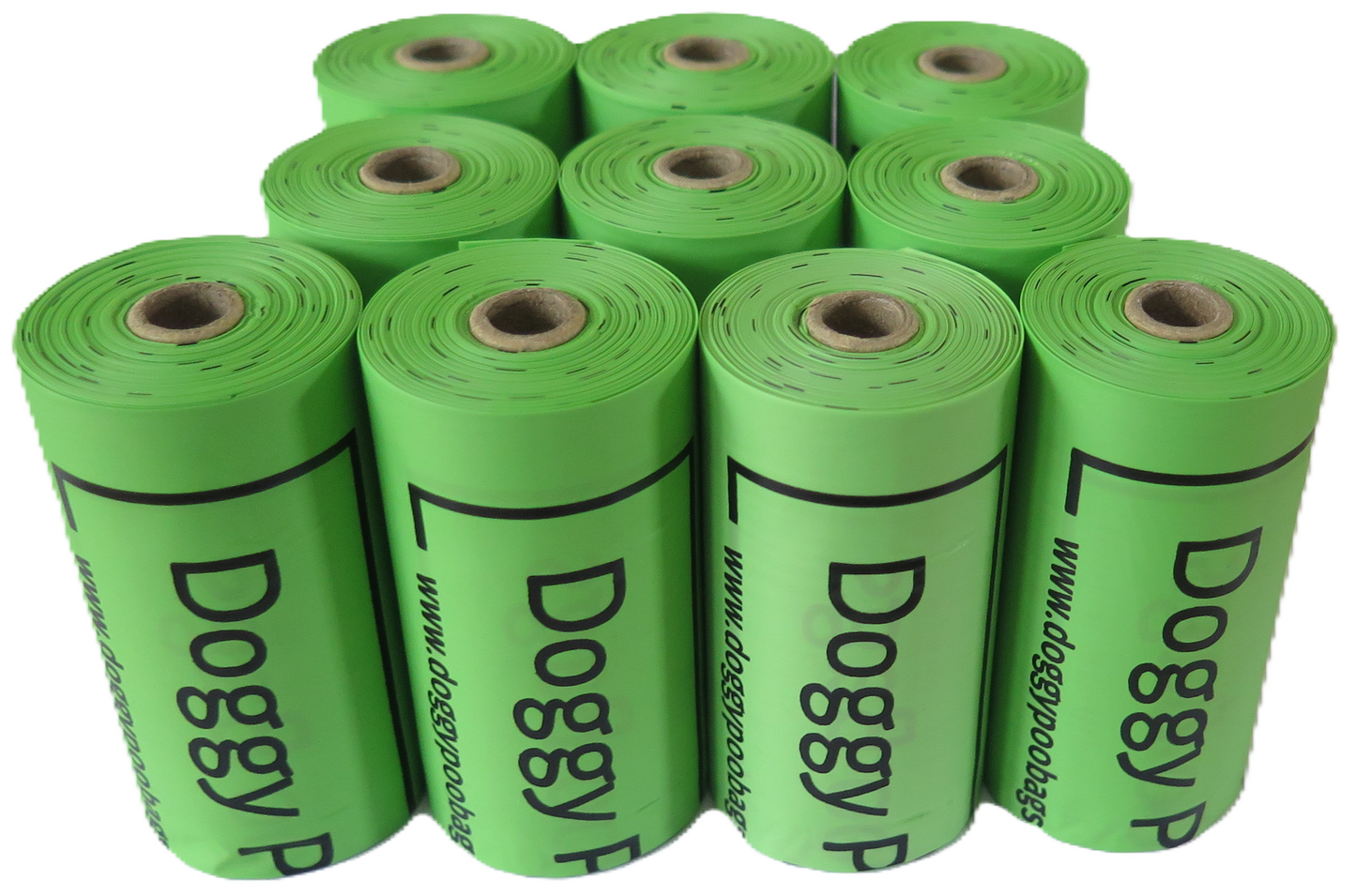 Doggy Poo Bags, Premium Home Compostable Dog Poop Bags | Biodegradable Dog Waste Bags | 10 Rolls/150 Bags, Cornstarch-Based | No Cardboard Packaging